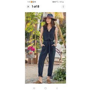 Cloth & Stone jumpsuit Size Medium Navy‎